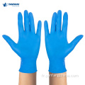 Examiner les gants de nitrile jetable sans poudre sans poudre